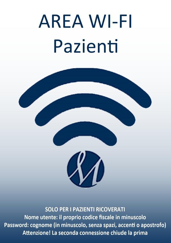 area wi fi pazienti Moscati